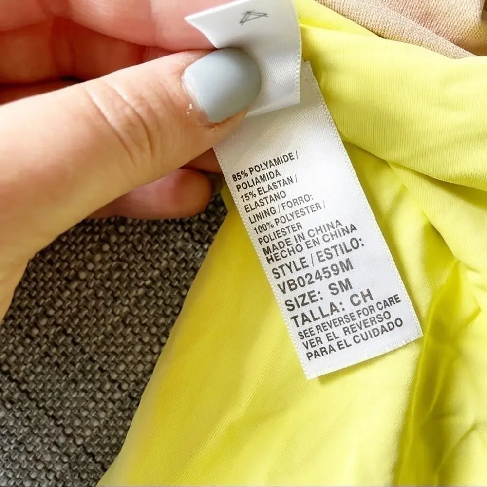 VYB Nordstrom Yellow Cutout Bikini Bottom NWT